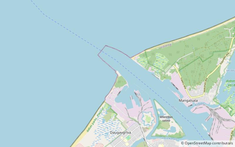 Daugavgrīva Lighthouse location map