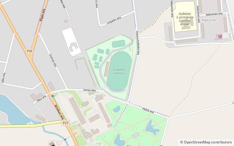 gulbenes sporta centrs location map