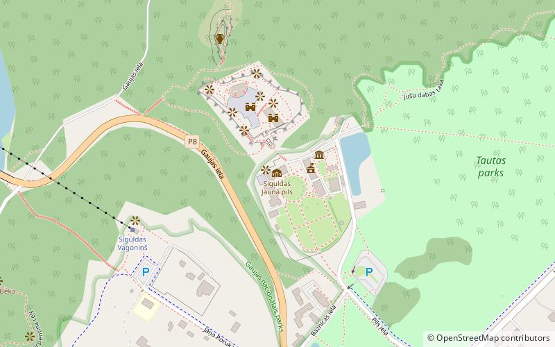 Sigulda Castle location map