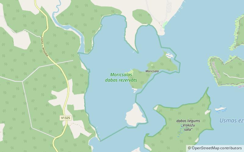 Moricsala Nature Reserve location map