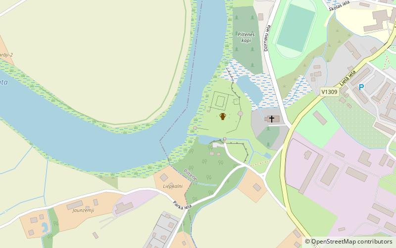 Piltene Castle location map