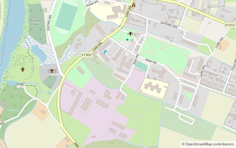 Piltene location map