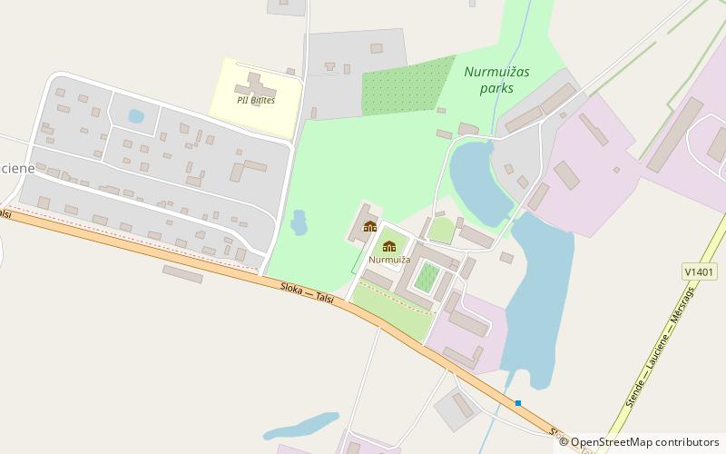 Nurmuiža Castle location map