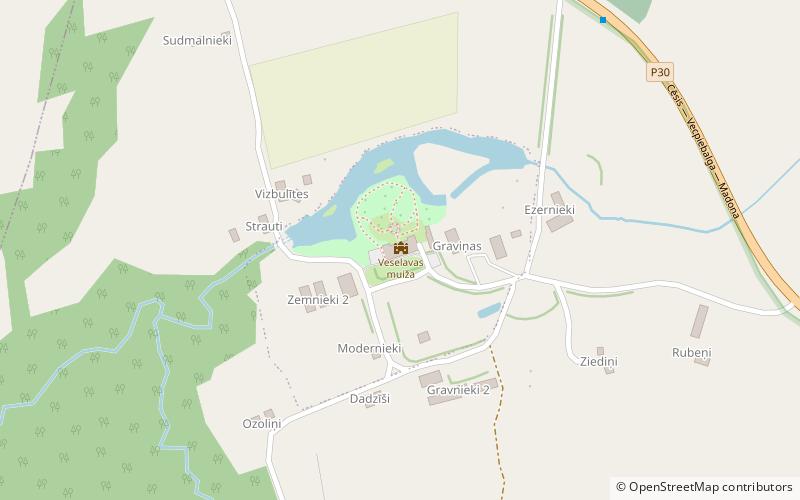 Veselavas muiža location map