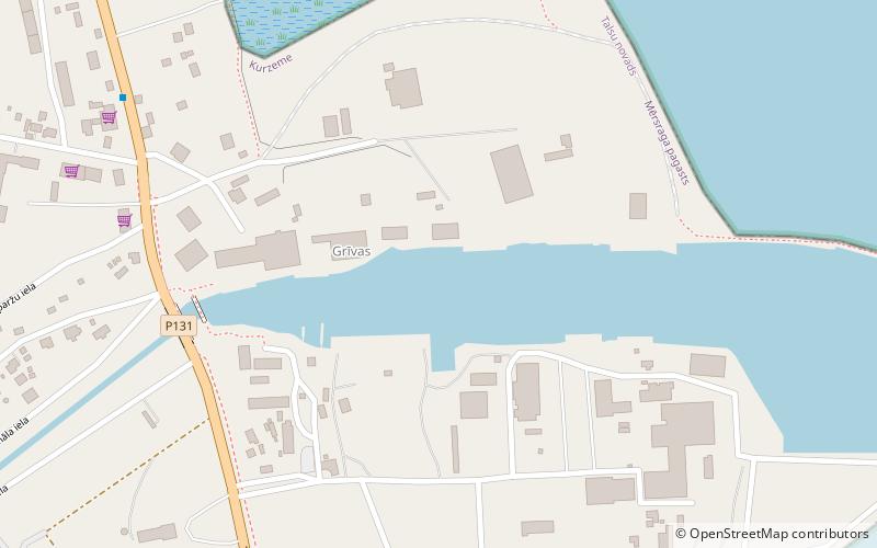 Mērsrags Port location map