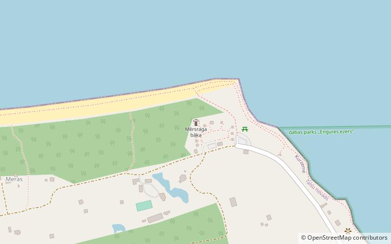 Mērsrags Lighthouse location map