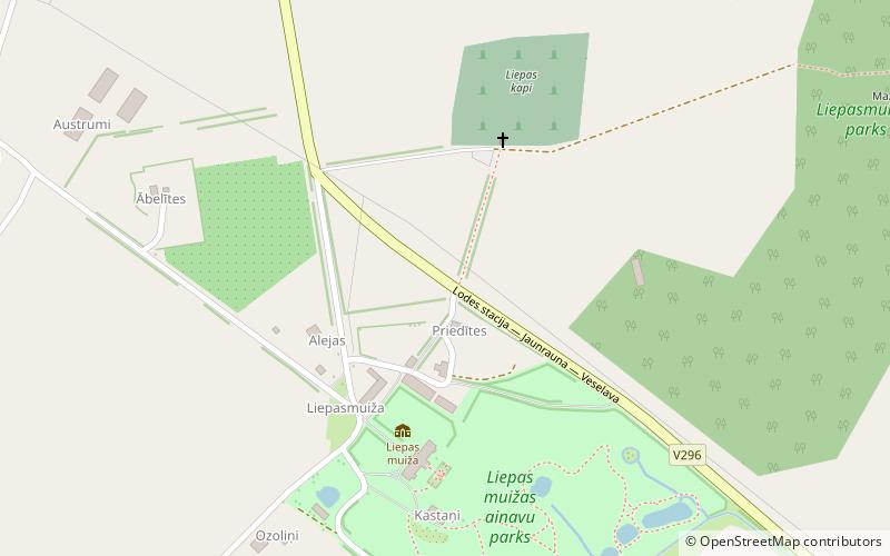 Liepa Manor location map