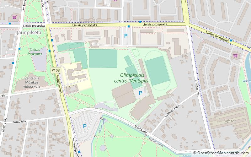 olimpiskais centrs ventspils location map