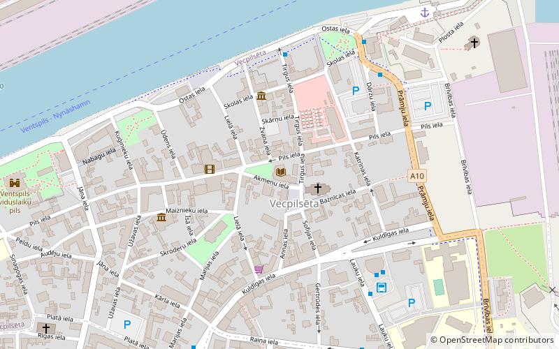 Ventspils bibliotēka location map