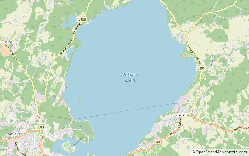 Lake Alūksne location map