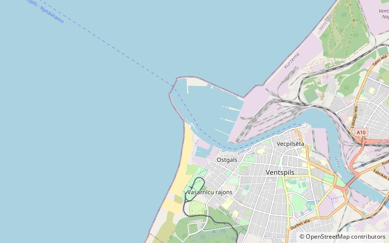 Port of Ventspils location map