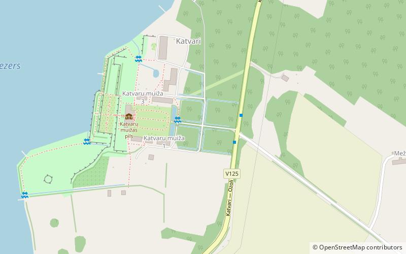 Katvari Manor location map