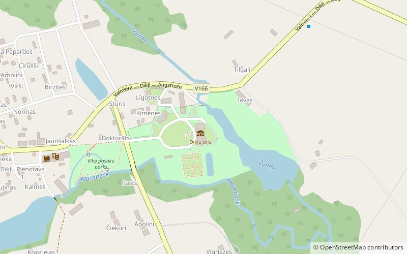 Dikļi Manor location map