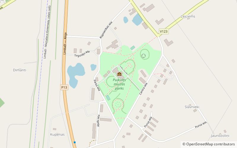 Puikule Manor location map