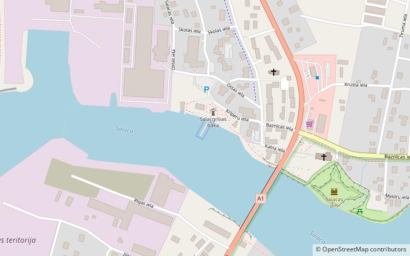 Salacgrīva Port location map