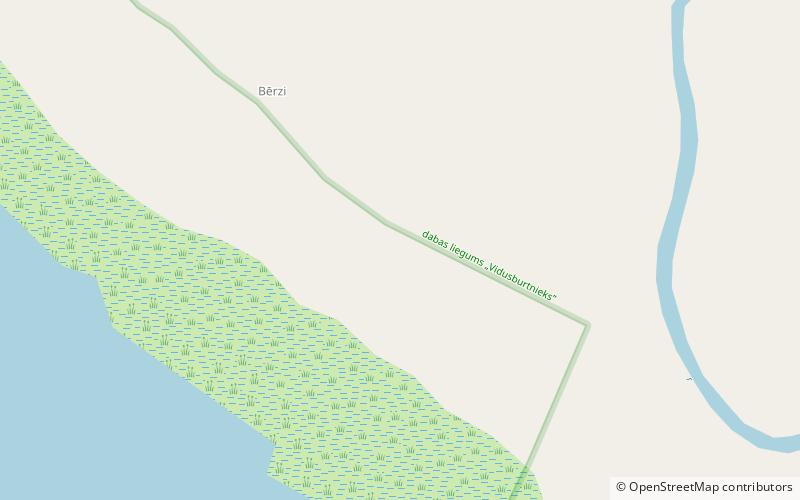Zvejnieki burial ground location map