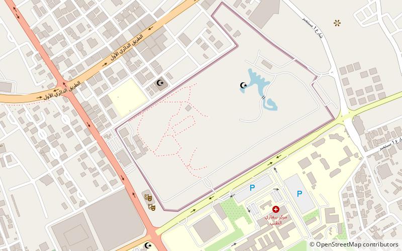 Benghazi Zoo location map