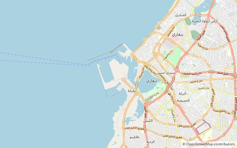 port of benghazi location map