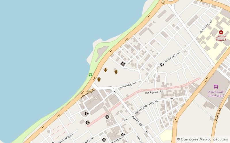 Benghazi Lighthouse location map