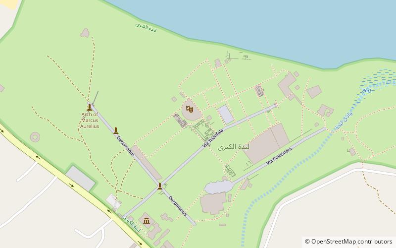 Leptis Magna location map