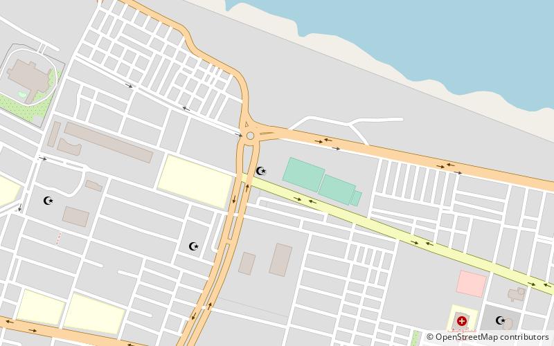 Derna Stadium location map