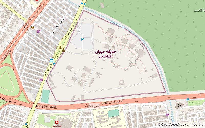 Tripoli Zoo location map