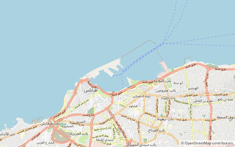 Port of Tripoli location map