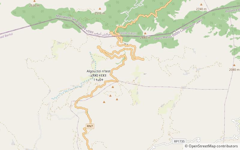 Tizi-n-Test pass location map
