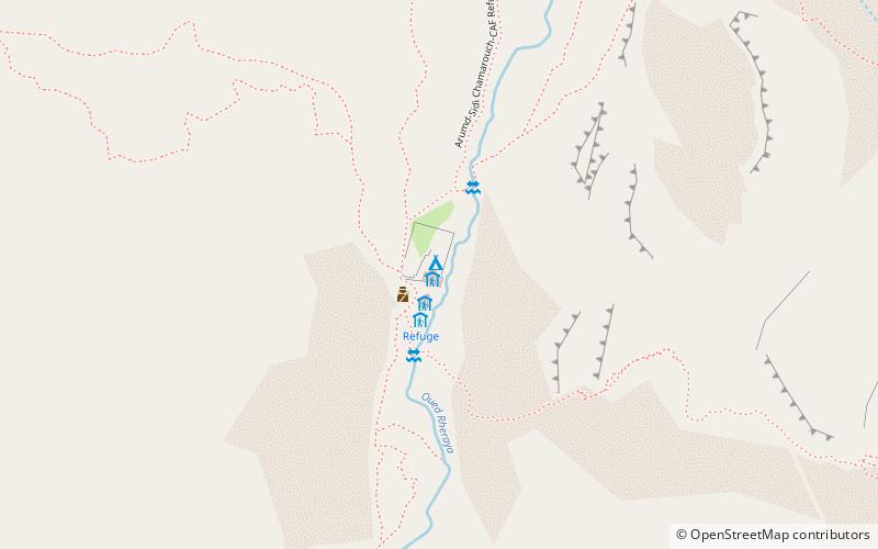 Refuge des Mouflons location map