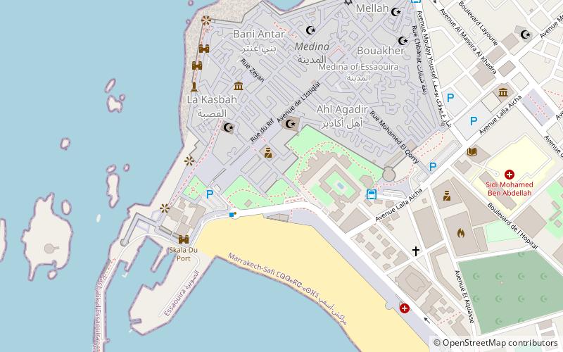 bab sbaa essaouira location map