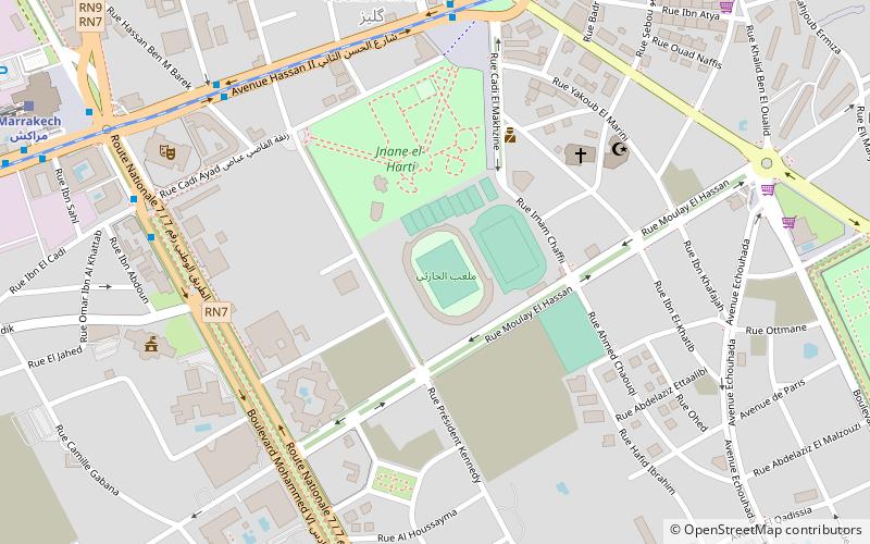 Stade El Harti location map