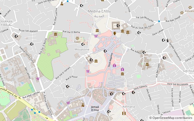 derb mouassine marrakesch location map