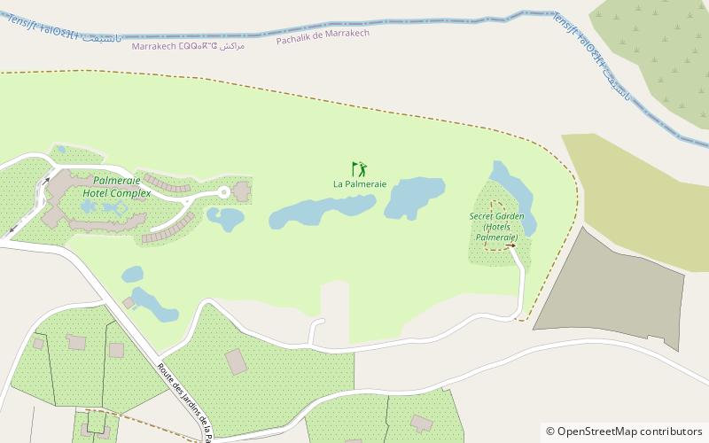 Palmeraie location map