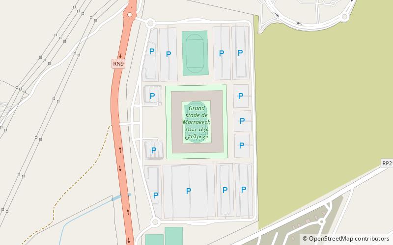 Estadio de Marrakech location map