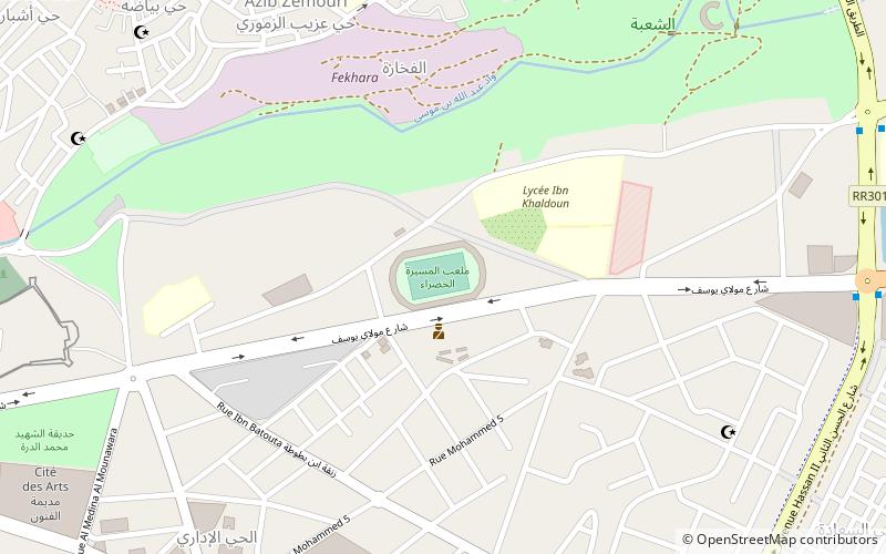 stade el massira safi location map