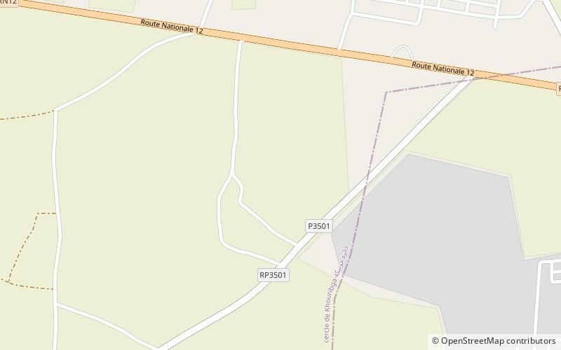 ouled abdoun khouribga location map
