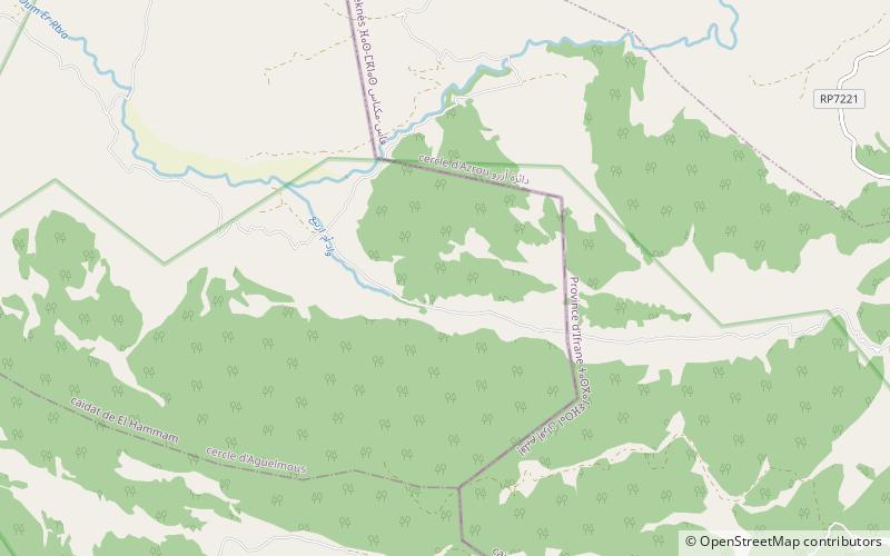 Atlas Cedar Biosphere Reserve location map