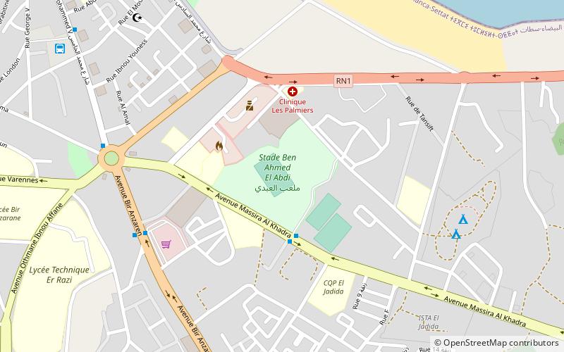 Stade El Abdi location map