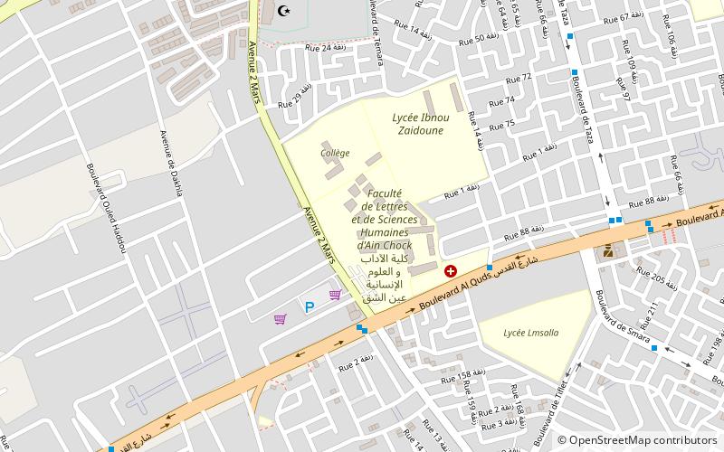 Universidad Hasán II de Casablanca location map