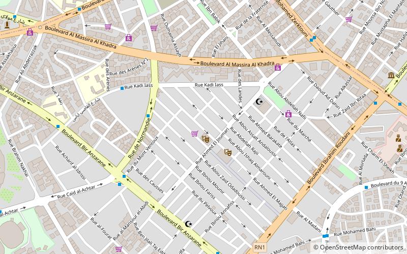 maarif casablanca location map