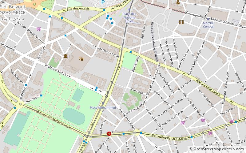place mohammed v casablanca location map