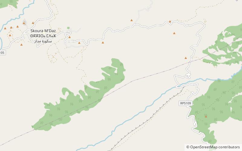 Valle de Tizguit location map