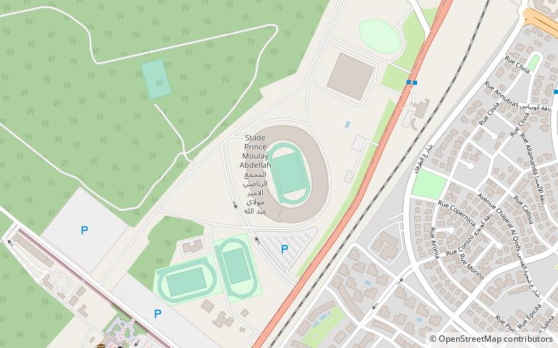 Prince Moulay Abdellah Stadium location map