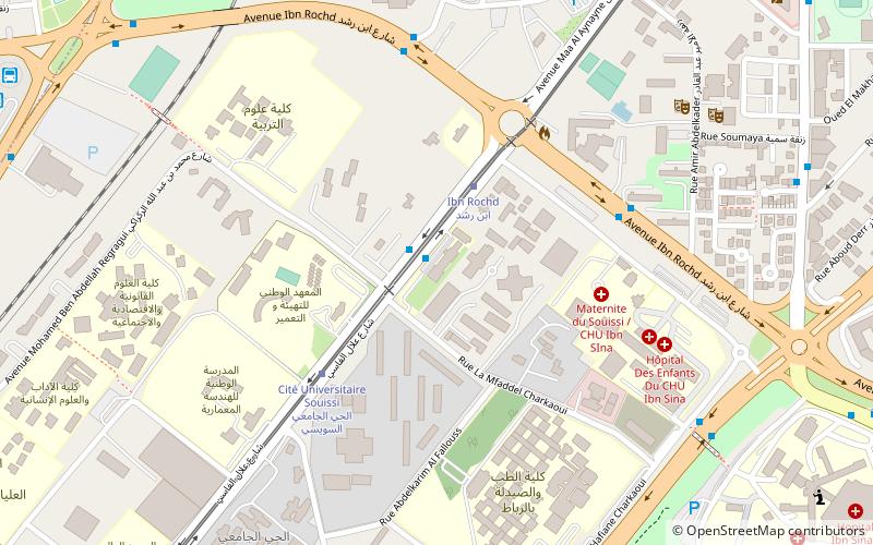 universite mohammed v de rabat location map