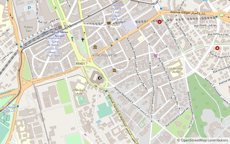 Musée de l’histoire et des civilisations de Rabat location map