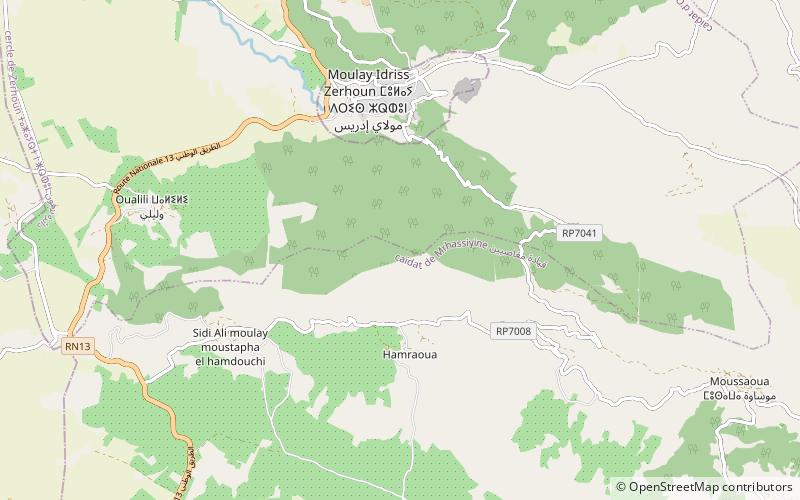 Zerhoun location map