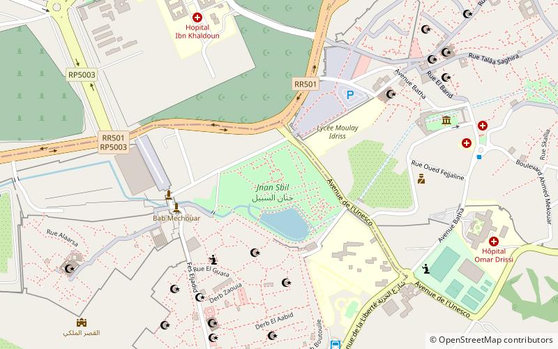 Place Bou Jeloud location map
