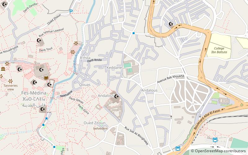 al anouar mosque fez location map