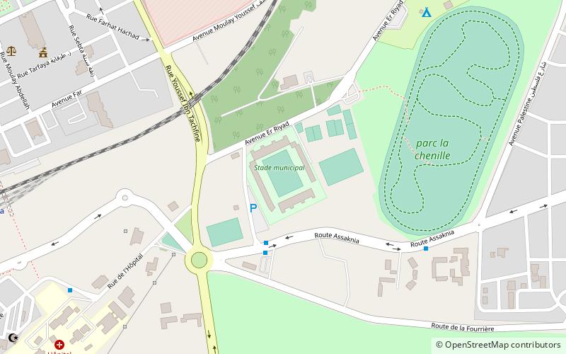 estadio municipal de kenitra location map