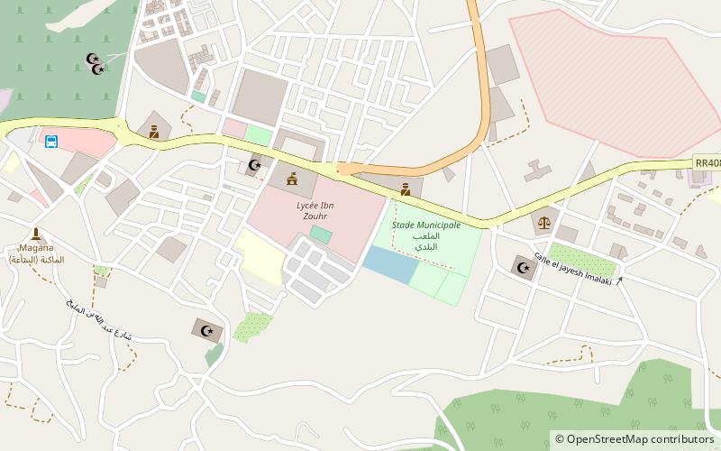 Ouazzane location map